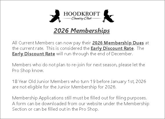 2026 Membership Details
